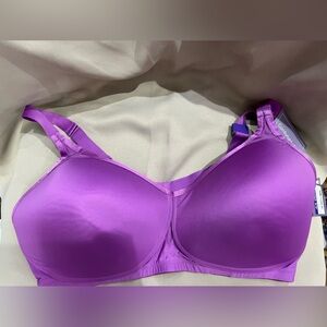 Catherine’s Intimates Comfortably Cool No-Wire Bra 44DDD Purple NWT